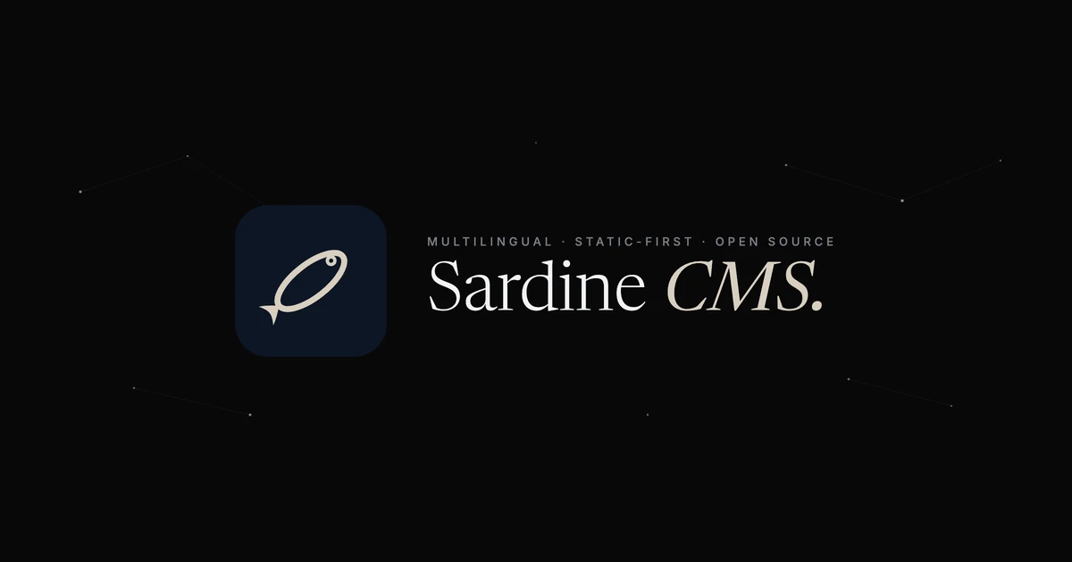 Sardine CMS